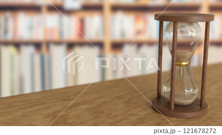 The Sand clock on white Background for Business concept 3d rendering. 121678272