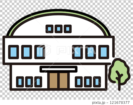 簡單的健身房圖 121678377