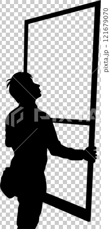 網戸の取り換えシルエット 121679070