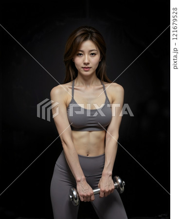 フィットネスジム　女性イメージ 121679528