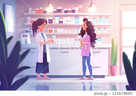 リファイル処方箋の説明イラスト-3 121679605