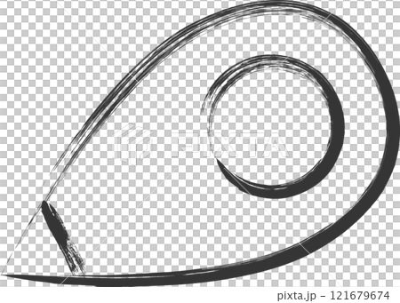 Stationery-related brush-drawn single item illustration: Adhesive tape Stationery-related brush-drawn single item illustration: Adhesive tape 121679674