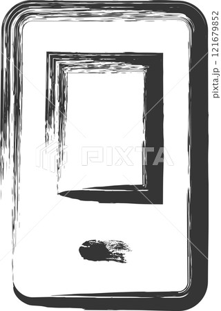 ビジネス関連の筆書き単品イラスト スマホ ビジネス関連の筆書き単品イラスト スマホ 121679852