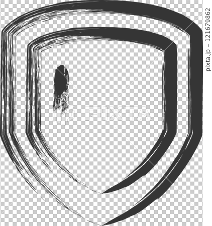 Business-related brush-drawing illustrations: Security Business-related brush-drawing illustrations: Security 121679862