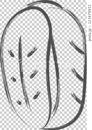 野菜筆書き単品イラスト 白菜 野菜筆書き単品イラスト 白菜 121679931