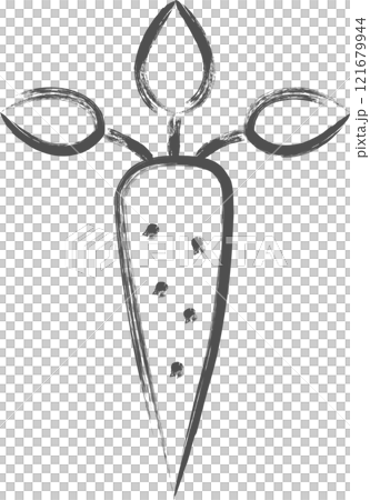 蔬菜刷單插畫牛蒡 121679944