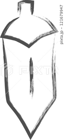 野菜筆書き単品イラスト オクラ 野菜筆書き単品イラスト オクラ 121679947