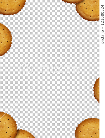 Hand-drawn biscuit vertical design background frame material 121680324