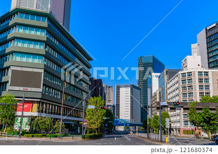 東京 港区 赤坂の都市風景(赤坂一丁目交差点付近) 東京 港区 赤坂の都市風景(赤坂一丁目交差点付近) 121680374