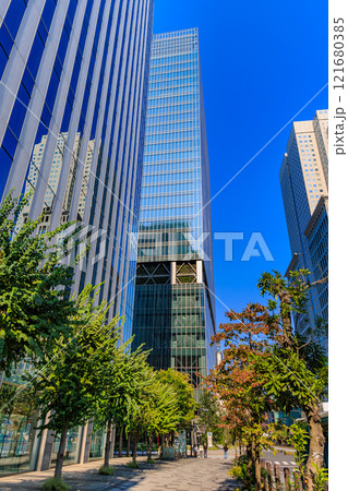 東京　港区　赤坂の都市風景（赤坂スターゲートプラザと赤坂グリーンクロス） 121680385