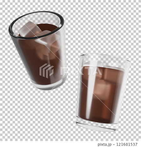 ice coffee 3D icon graphic 121681537