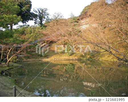 京都市の高台寺の臥龍池 121681995