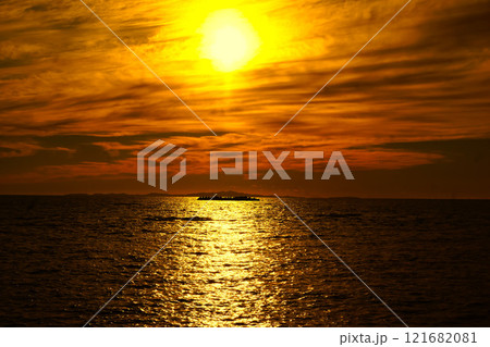 稚内の風景　ノシャップ岬の夕景 121682081