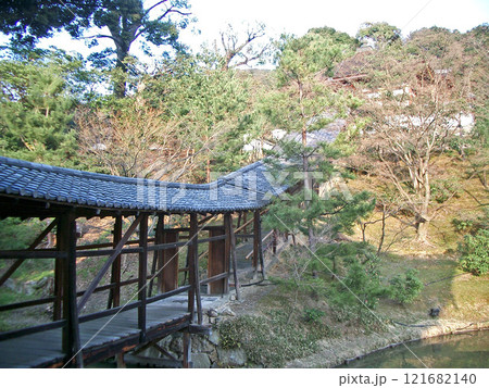 京都市の高台寺の臥龍廊（改修工事前） 121682140