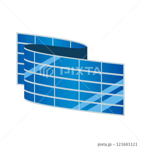 ペロブスカイト型太陽電池のイラスト ペロブスカイト型太陽電池のイラスト 121683121