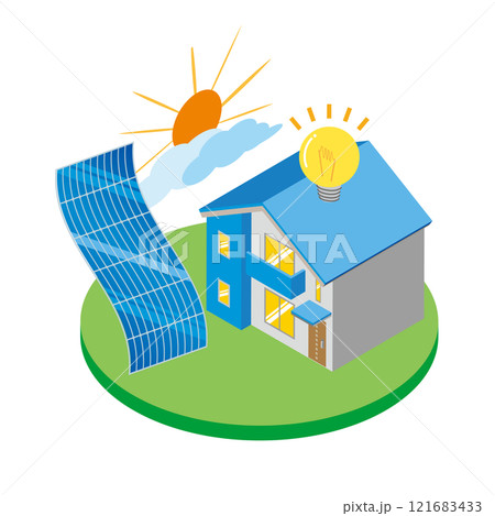 ペロブスカイト型太陽電池と住宅 ペロブスカイト型太陽電池と住宅 121683433