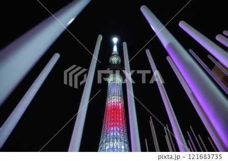 東京スカイツリーの夜景 121683735