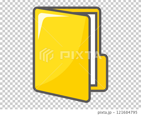Vector illustration of folder Document file icon 121684795
