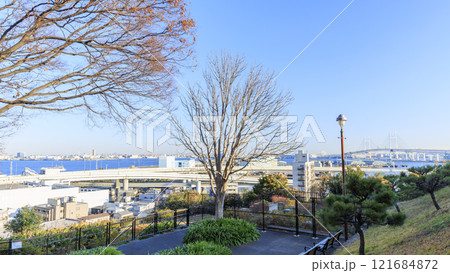 港の見える丘公園の冬 121684872