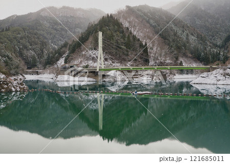 音水湖雪景色 121685011