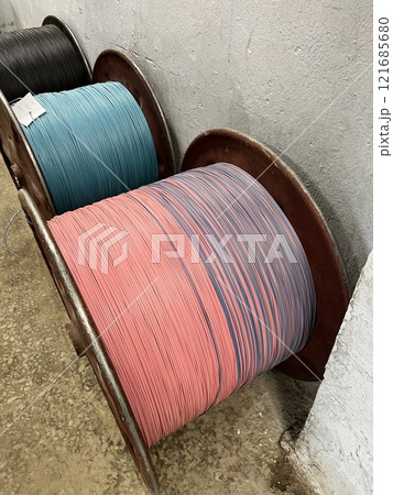 Cross section of high-voltage cable High quality photo 121685680