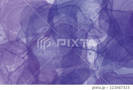 紫色の抽象的な背景テクスチャ、ミステリーやホラー風のハロウィーンデザイン	 121687323