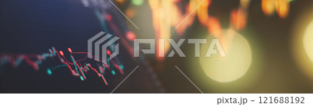 Dynamic Stock Market Analysis with Rising Graph and Blurred Trading Chart Background Dynamic Stock Market Analysis with Rising Graph and Blurred Trading Chart Background 121688192