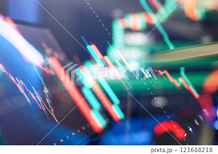 Candle stick graph chart of stock market investment trading.Market Analyze. Candle stick graph chart of stock market investment trading.Market Analyze. 121688218