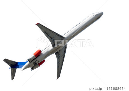 Airliner on white backgrund Airliner on white backgrund 121688454