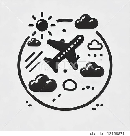 飛行機のイラスト 飛行機のイラスト 121688714