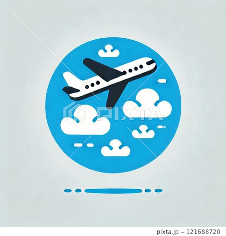 飛行機のイラスト 121688720
