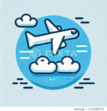 飛行機のイラスト 121688721