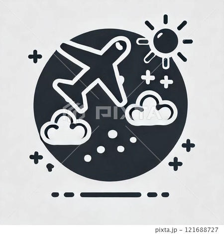 飛行機のイラスト 121688727