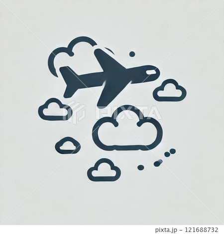 飛行機のイラスト 121688732