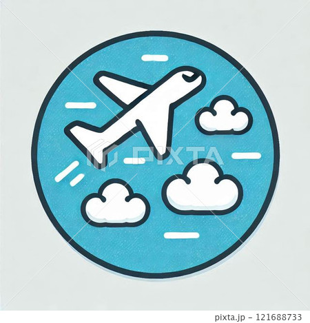 飛行機のイラスト 121688733