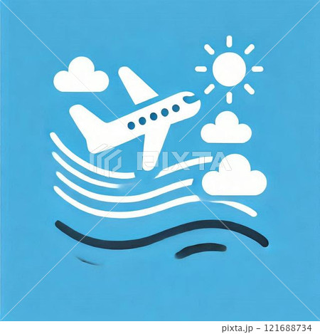 飛行機のイラスト 121688734