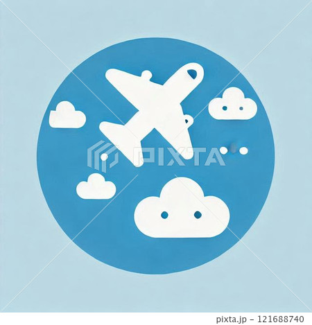 飛行機のイラスト 121688740