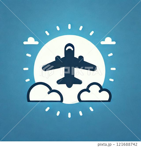 飛行機のイラスト 121688742