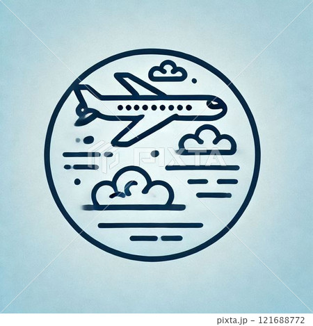 飛行機のイラスト 121688772