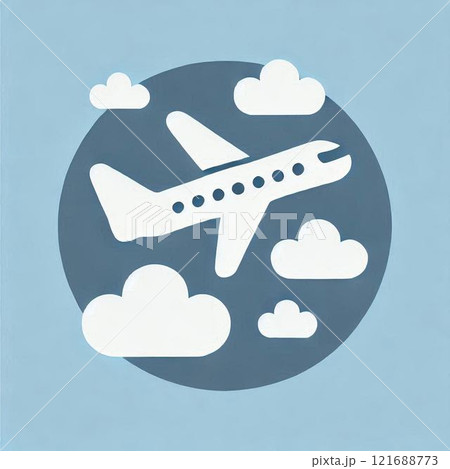 飛行機のイラスト 121688773