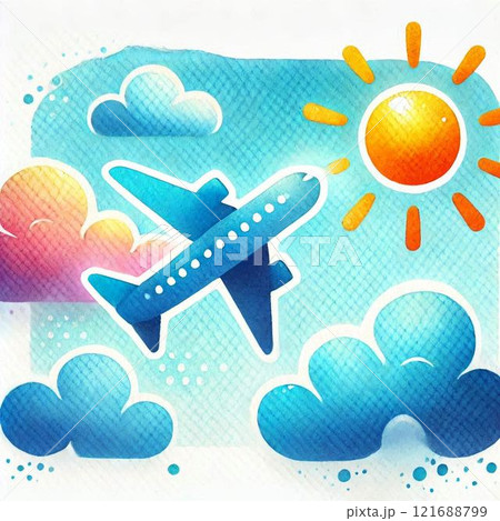 飛行機のイラスト 121688799