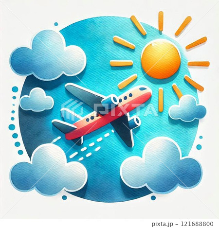 飛行機のイラスト 121688800