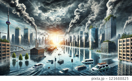 地球温暖化のイメージ 地球温暖化のイメージ 121688825