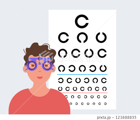 Eye chart examination Eye chart examination 121688835