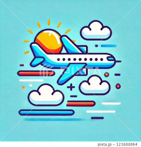 飛行機のイラスト 121688864