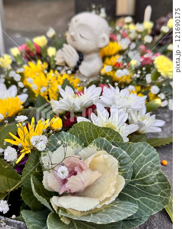 お地蔵様も皆様の健康と世界平和を祈ってくださっていることですしょう。 121690175