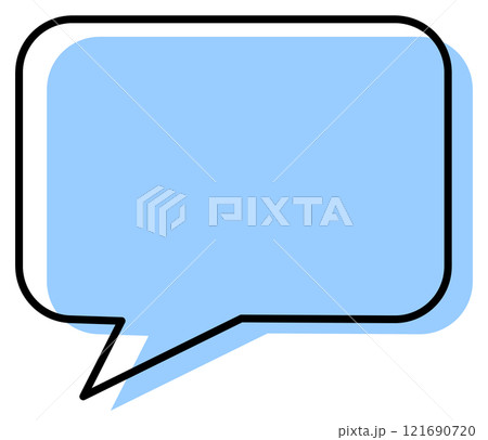 マンガの台詞や言葉を書き込む吹き出しのイラスト マンガの台詞や言葉を書き込む吹き出しのイラスト 121690720