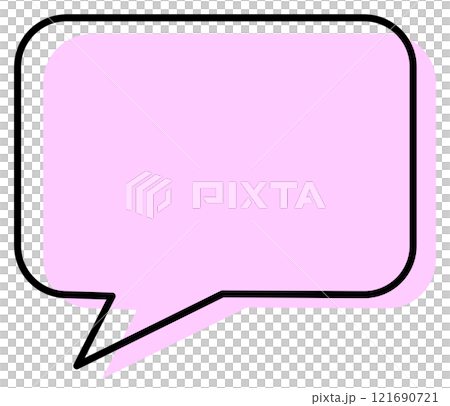 Illustration of speech bubbles for writing manga lines and phrases 121690721