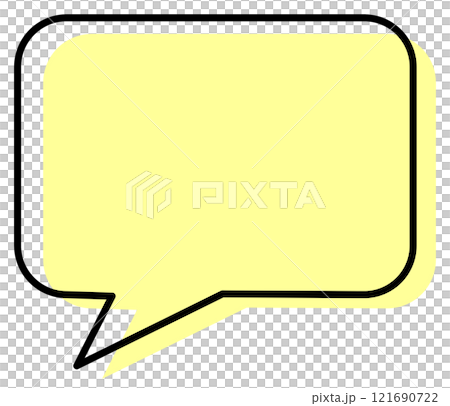 Illustration of speech bubbles for writing manga lines and phrases 121690722