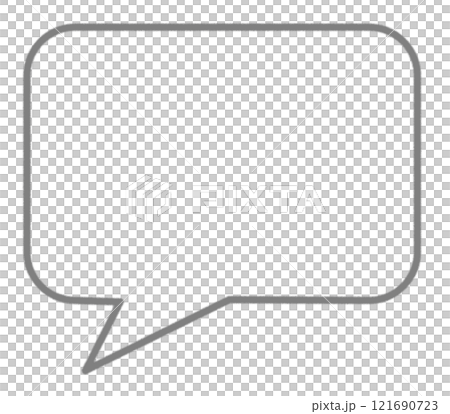 Illustration of speech bubbles for writing manga lines and phrases 121690723